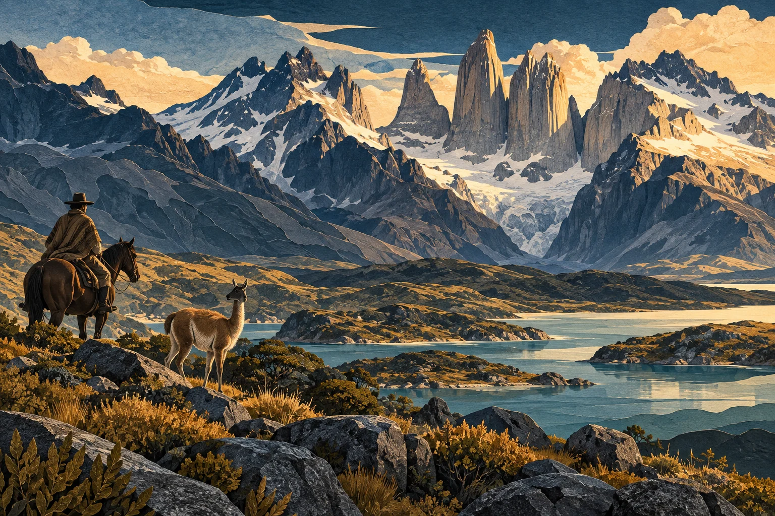 Illustration: Torres del Paine National Park